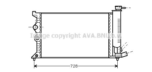 AVA QUALITY COOLING Radiators, Motora dzesēšanas sistēma CN2068